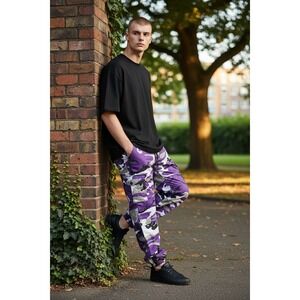 Rothco Camo Cargo Pants‎ Mens XS Purple Tactical Streetwear Grunge